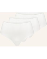 erlich textil - 3er Pack Light Touch High Waist Brazil String aus weichem Modal - nahtlose Kanten - Lyst