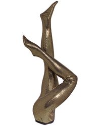 Gucci Strumpfhose mit Paillettenbesatz und Glitzergarn - Mettallic