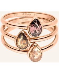 S.oliver - Ring aus Edelstahl - Lyst