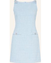 Maje - Bouclé-Kleid mit Schmucksteinen und Glitzergarn - Lyst