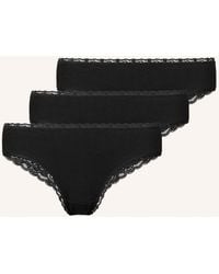 Snocks - 3er-Pack Brazilian Slips mit Spitze - Lyst