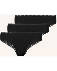 Snocks - 3er-Pack Brazilian Slips mit Spitze - Lyst