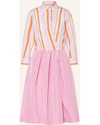 Sara Roka - Kleid im Materialmix - Lyst