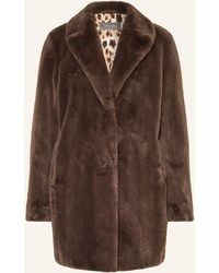 White Label - Kunstfell-Mantel - Lyst