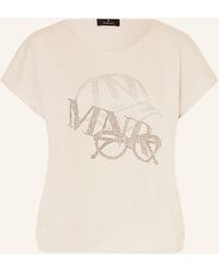 Monari - T-Shirt mit Schmucksteinen - Lyst