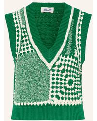 Damen Bekleidung Pullover und Strickwaren Ärmellose Pullover Étoile Isabel Marant Weste Aus Wollstrick megan in Grün 