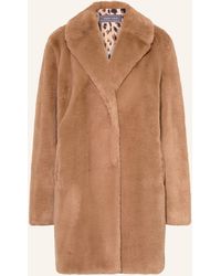 White Label - Kunstfell-Mantel - Lyst