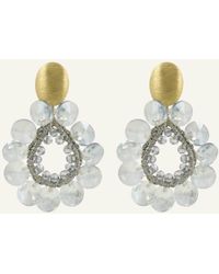 LOTT.gioielli - Ohrhänger SUSAN FLOWER DROP ELEMENT BLUE AURA by GLAMBOU - Lyst