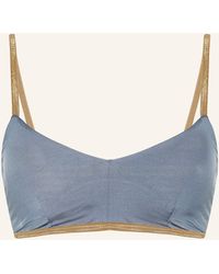 MYMARINI - Bralette-Bikini-Top CLASSIC SHINE zum Wenden mit UV-Schutz 50+ - Lyst