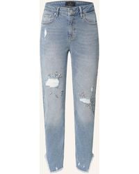 Monari - Skinny Jeans mit Schmucksteinen - Lyst