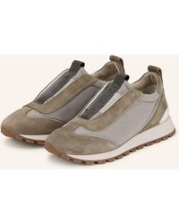 Brunello Cucinelli - Slip-on-Sneaker mit Schmuckperlen - Lyst