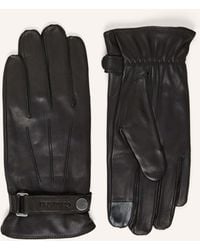 Calvin Klein - Lederhandschuhe mit Touchscreen-Funktion - Lyst
