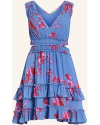 AllSaints - Kleid MIKAYLA IONA mit Rüschen und Cut-out - Lyst