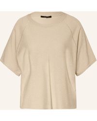 Comma, - Strickshirt mit Glitzergarn - Lyst