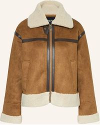 DARLING HARBOUR - Jacke in Lederoptik mit Teddyfell - Lyst