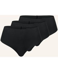 erlich textil - 3er Pack Light Touch High Waist Brazil String aus weichem Modal - nahtlose Kanten - Lyst