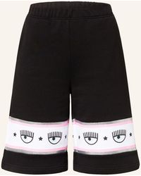 Chiara Ferragni Andere materialien sweatshirt in Schwarz Damen Bekleidung Kurze Hosen Mini Shorts 