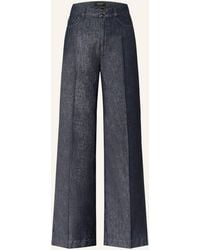 Marc Cain - Wide Leg Jeans WARRI mit Glitzergarn - Lyst