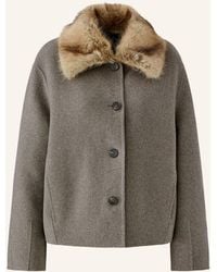 Ouí - Jacke mit abnehmbarem Kunstfell-Kragen - Lyst