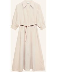Comma, - Kleid mit 3/4-Arm und Leinen - Lyst