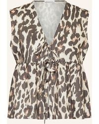 Mrs & HUGS - Blusentop aus Leinen - Lyst