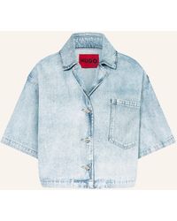 HUGO - Jeansbluse GESILA - Lyst