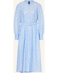 Marc Cain - Kleid mit Leinen und Seide - Lyst