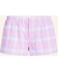 Skims - Schlafshorts FLANNEL aus Flanell - Lyst