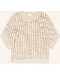 Comma, - Pullover mit 3/4-Arm und Pailletten - Lyst