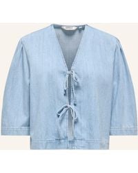 ONLY - Jeansbluse mit 3/4-Arm - Lyst