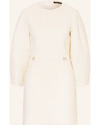 Maje - Tweed-Kleid mit 3/4-Arm und Cut-outs - Lyst