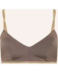 MYMARINI - Bralette-Bikini-Top CLASSIC SHINE zum Wenden mit UV-Schutz 50+ - Lyst