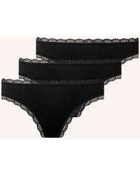 Snocks - 3er-Pack String mit Spitze - Lyst