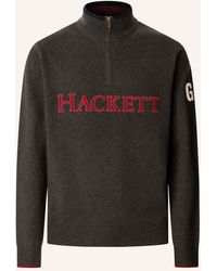 Hackett - Pullover HERITAGE KNIT HZIP - Lyst