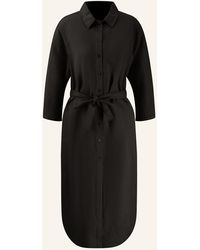Fynch-Hatton - Hemdblusenkleid mit 3/4-Arm und Leinen - Lyst