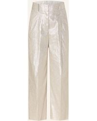 Peserico - Hose mit Glitzergarn und Schmucksteinen - Lyst