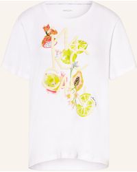 Marc Cain - T-Shirt mit Pailletten und Schmuckperlen - Lyst