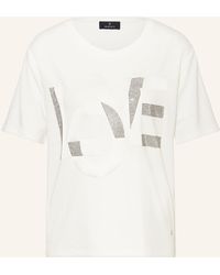 Monari - T-Shirt mit Schmucksteinen - Lyst