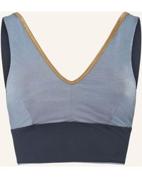 MYMARINI - Bustier-Bikini-Top YOGA TOP SHINE zum Wenden mit UV-Schutz 50+ - Lyst