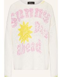 Grace - Pullover mit Leinen und Pailletten - Lyst
