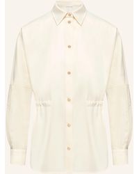 Moncler - Hemdbluse im Mateiralmix - Lyst