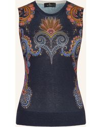 Etro - Stricktop mit Seide und Cashmere - Lyst