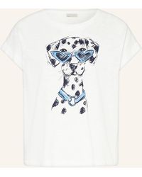 Milano Italy - T-Shirt mit Schmucksteinen - Lyst