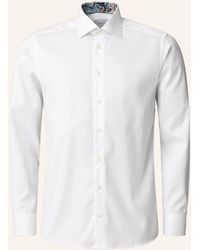 Eton - Hemd Signature Twill Mit Kontraststoff Kragen Contemporary Fit - Lyst