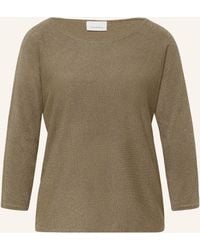 Comma, - Pullover mit 3/4-Arm und Glitzergarn - Lyst