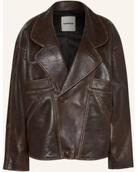 Sandro - Lederblazer - Lyst