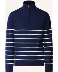 Hackett - Pullover STRIPE HALF ZIP - Lyst