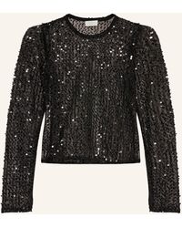 LeGer By Lena Gercke - Blusenshirt MAREEN aus Mesh mit Pailletten - Lyst