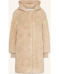 Marc O' Polo - Teddyfell-Mantel im Materialmix - Lyst