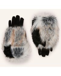 LOEVENICH - Handschuhe mit Kunstfell - Lyst